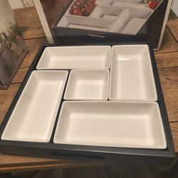 NEW 6 Piece Stoneware Hostess Set