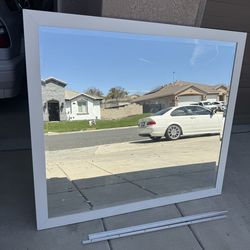 Good used bathroom framed mirror