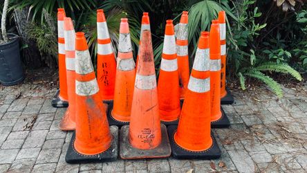 Emergency cones  $150.00  CASH, TEXT FOR PRICES.