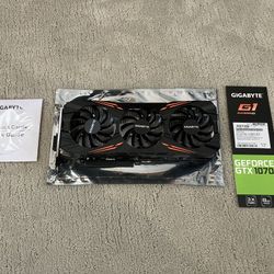 Gigabyte Nvidia Geforce GTX 1070 G1 Gaming 8GB Graphics Card