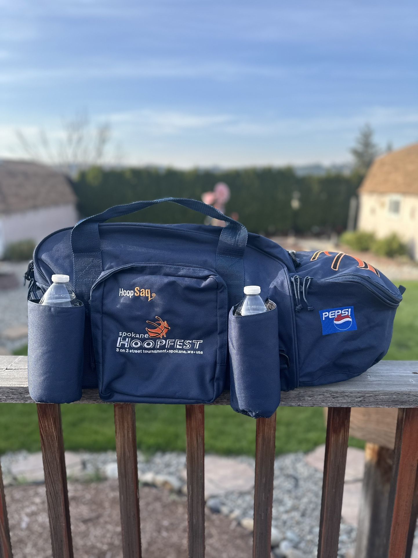 🏀 Vintage Hoopfest Duffle Bag ~ Wonderful Shape 🏀🏀 Pepsi promo item