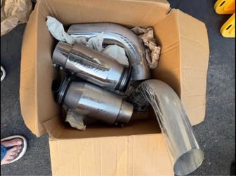 2 Gibson turndown universal downpipes