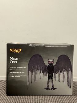 NEW 6 FT Night Owl Animatronic - Brand New Spirit Halloween