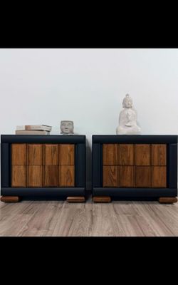 Professional Restored Nightstand Set By Bassett
 28”L x 16”W x 23”H