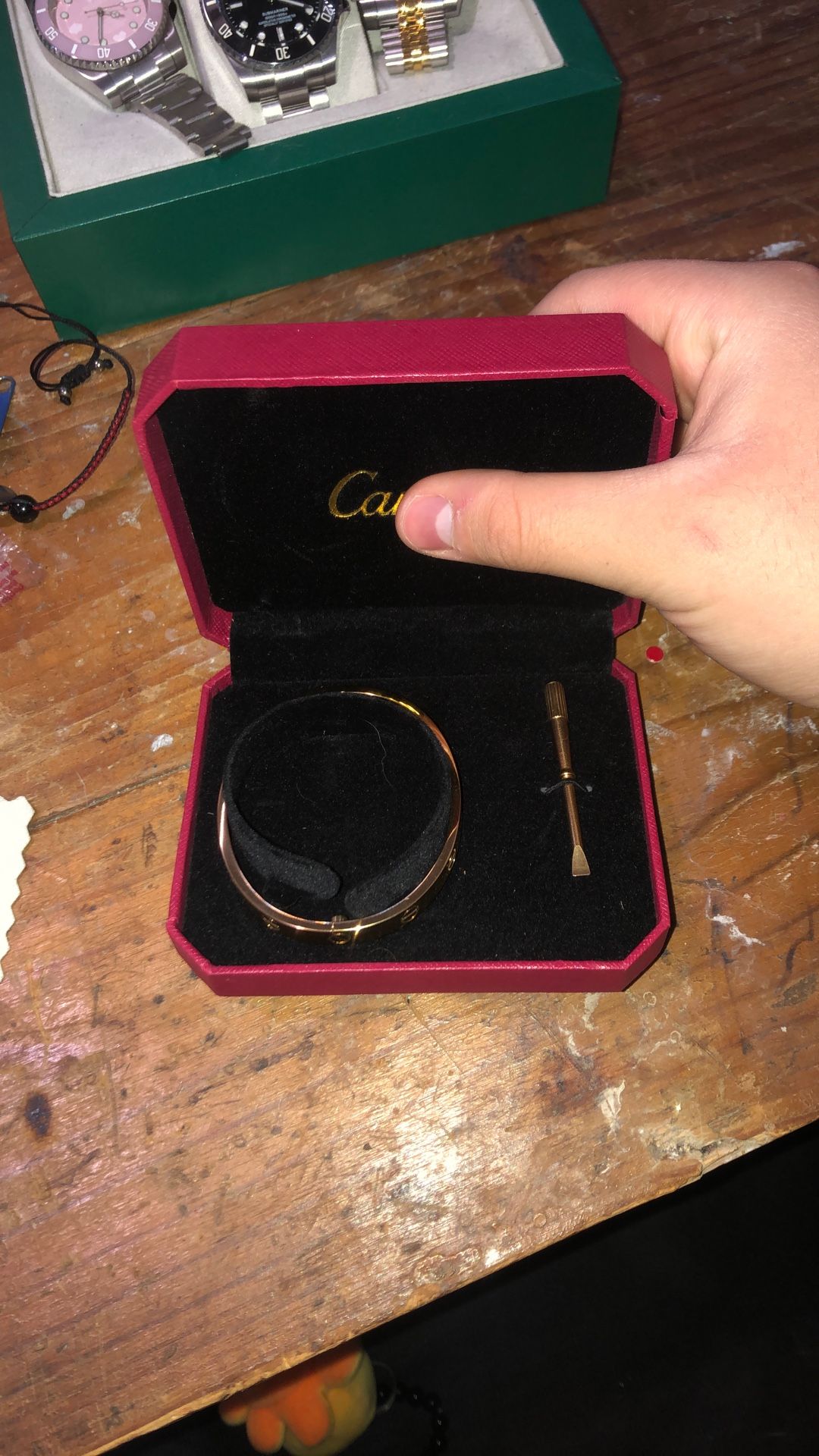 Women’s gold bracelet