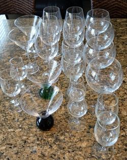 Mixed Stemware Glass Set – 20+ Pieces