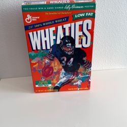 Chicago Bears Walter Payton Wheaties Box 