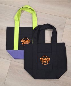 Trader Joe's Halloween Mini Canvas Tote Bag, $15 each