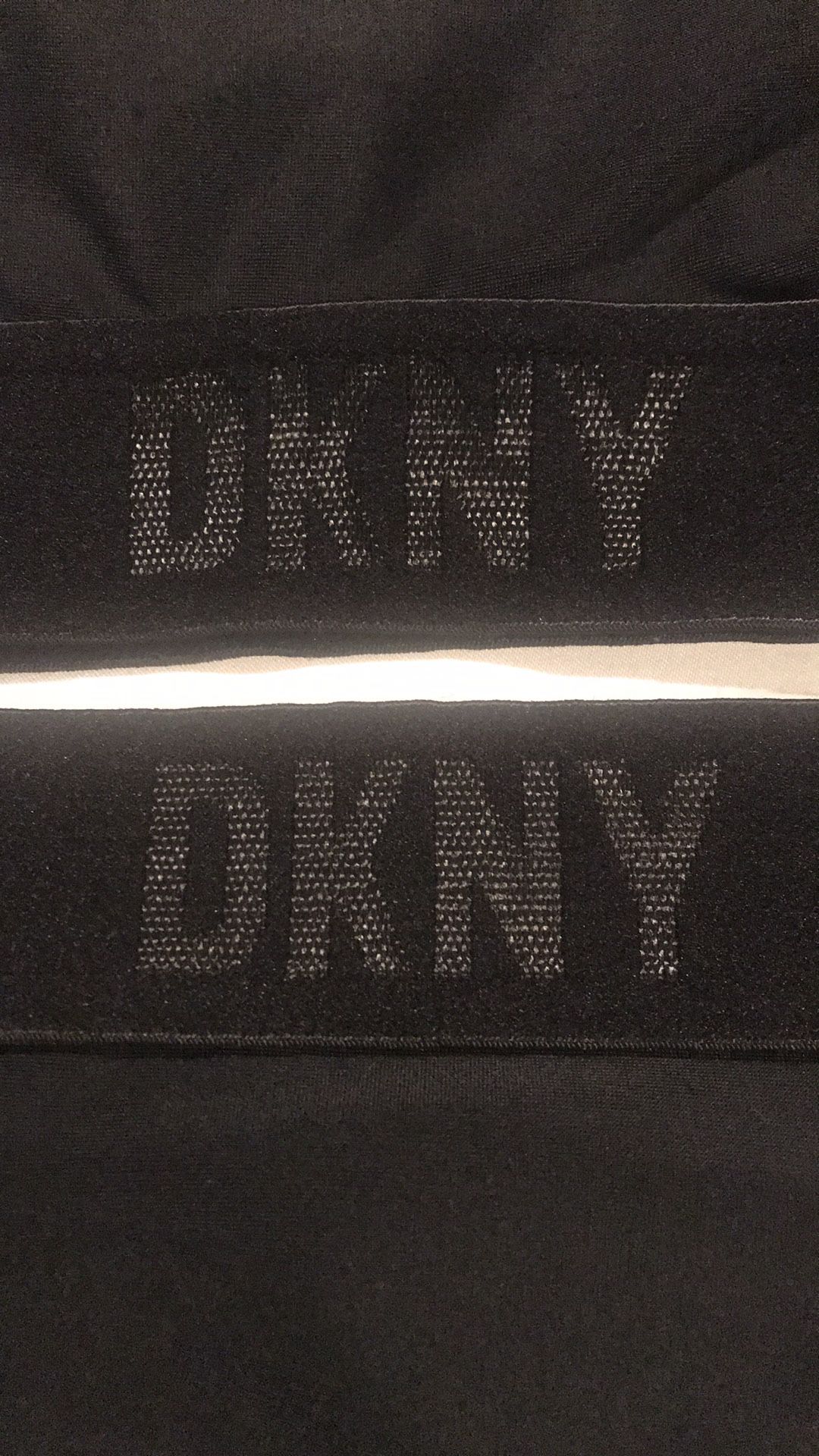 NWT DKNY black logo bikini swimsuit size M