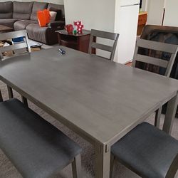 Grey Dining Room Set 