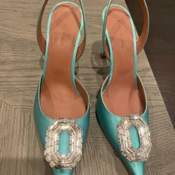Amina Muaddi Camellia Sling 90 Heels