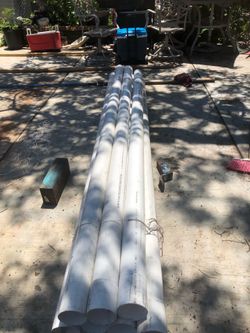 4” PVC sewer pipe by 10ft long