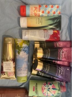 13 Victoria secret and bath and body works lotions
