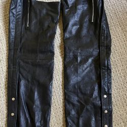 Women’s Leather Motorcycle Chaps