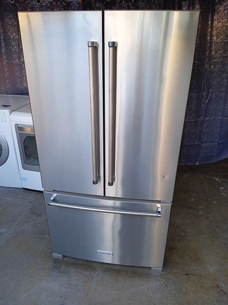 Kitchen Aid Refrigerator French Door Stainless Steel 