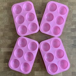 4PCS Silicone Hot Chocolate Bombs/Cake/Chocolate Round Molds