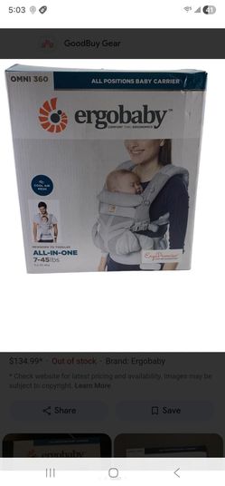 Ergobaby carrier all positions