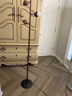Arcadia Collection Mid Century Modern Industrial Copper Brass Multi Light Spotlight 64” Floor Lamp
