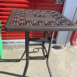 Metal Tall Outside Table