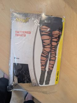 Spirit Halloween tattered tights