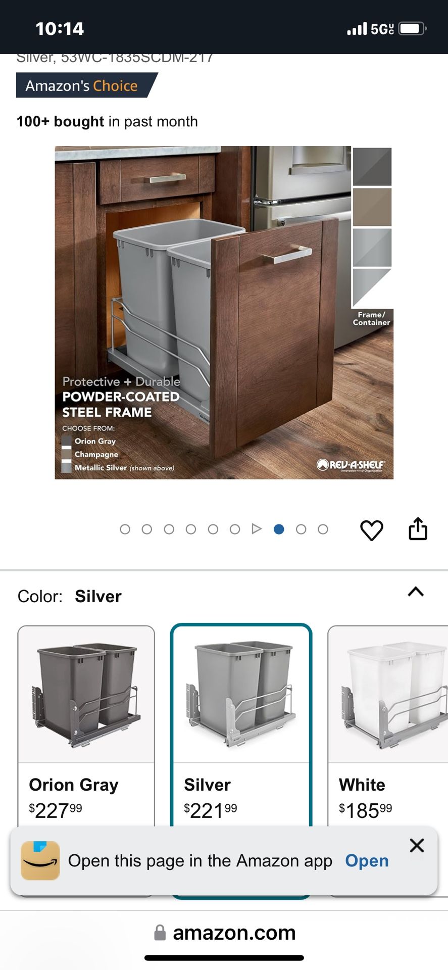 New Trash Can Set For Kitchen Cabinet