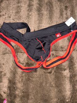 Red and black men’s jockstrap