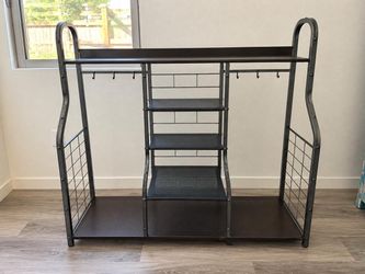 Industrial Metal Baker's Rack with Shelves