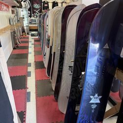 End of season snowboard sale located at sin city snowboards