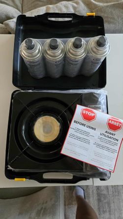 Portable Gas Stove w/ Butane Four pack
