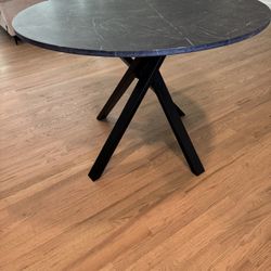 Dining Table , Black marble Effect 41 3/8 