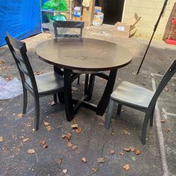 Table With 3pcs Chairs 