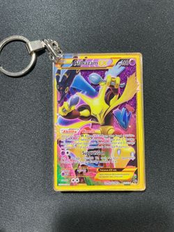 Alakazam Ex Liquid Holo Keychain