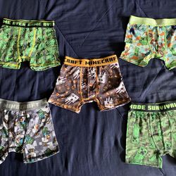 Minecraft 5-pack Boys Boxer Briefs Set