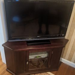 Cherry Wood TV Stand