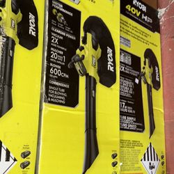 $400 Each Ryobi 40 volt HP Jet Fan Blower / Vacuum Kit 