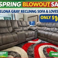 COMFY NEW BARCELONA RECLINING SOFA AND LOVESEAT SET ON SALE ONLY $1099. IN STOCK SAME DAY DELIVERY 🚚 EASY FINANCING 
