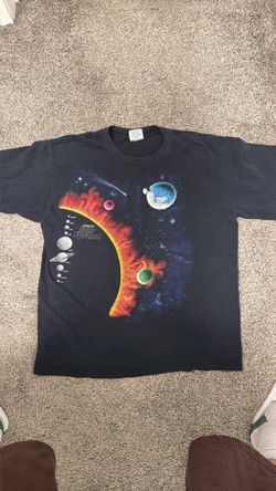 Vintage Solar System All Over Print Tee Made in USA Size XL