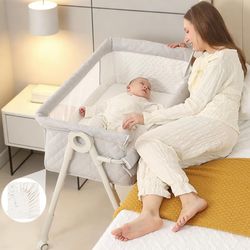 Baby Bedside Bassinet Sleeper – Safe & Adjustable – $85