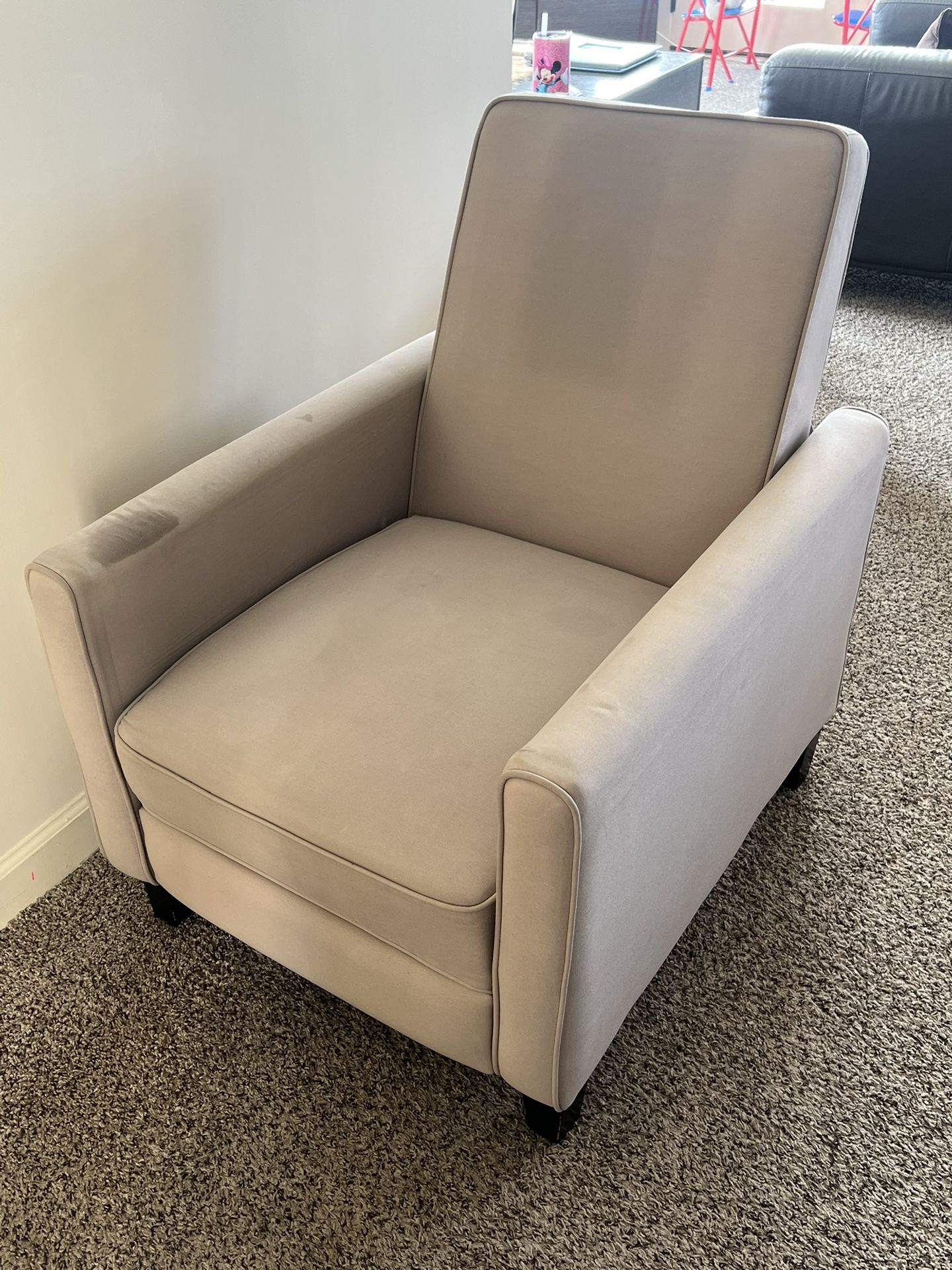 Reclining Chair - Light Grey