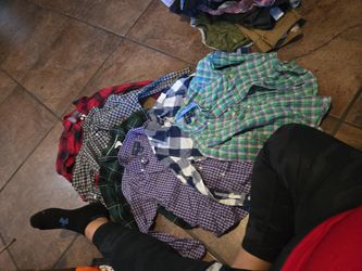 Boys Bundle Of 6 Dress Shirts 