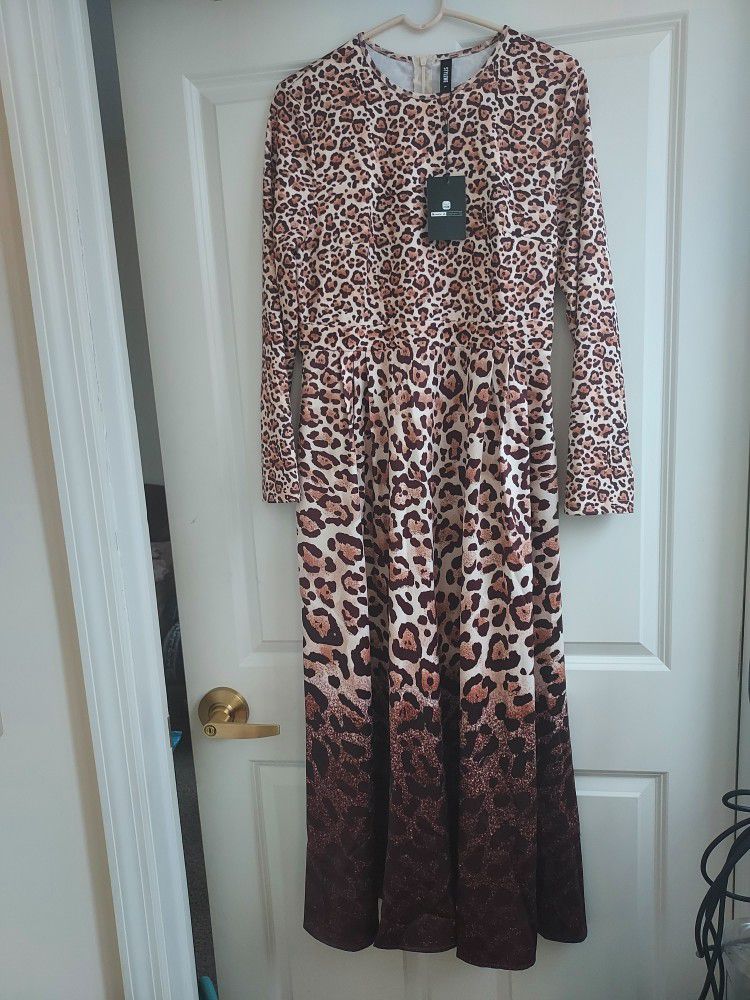 Leopard dress size 14  $35