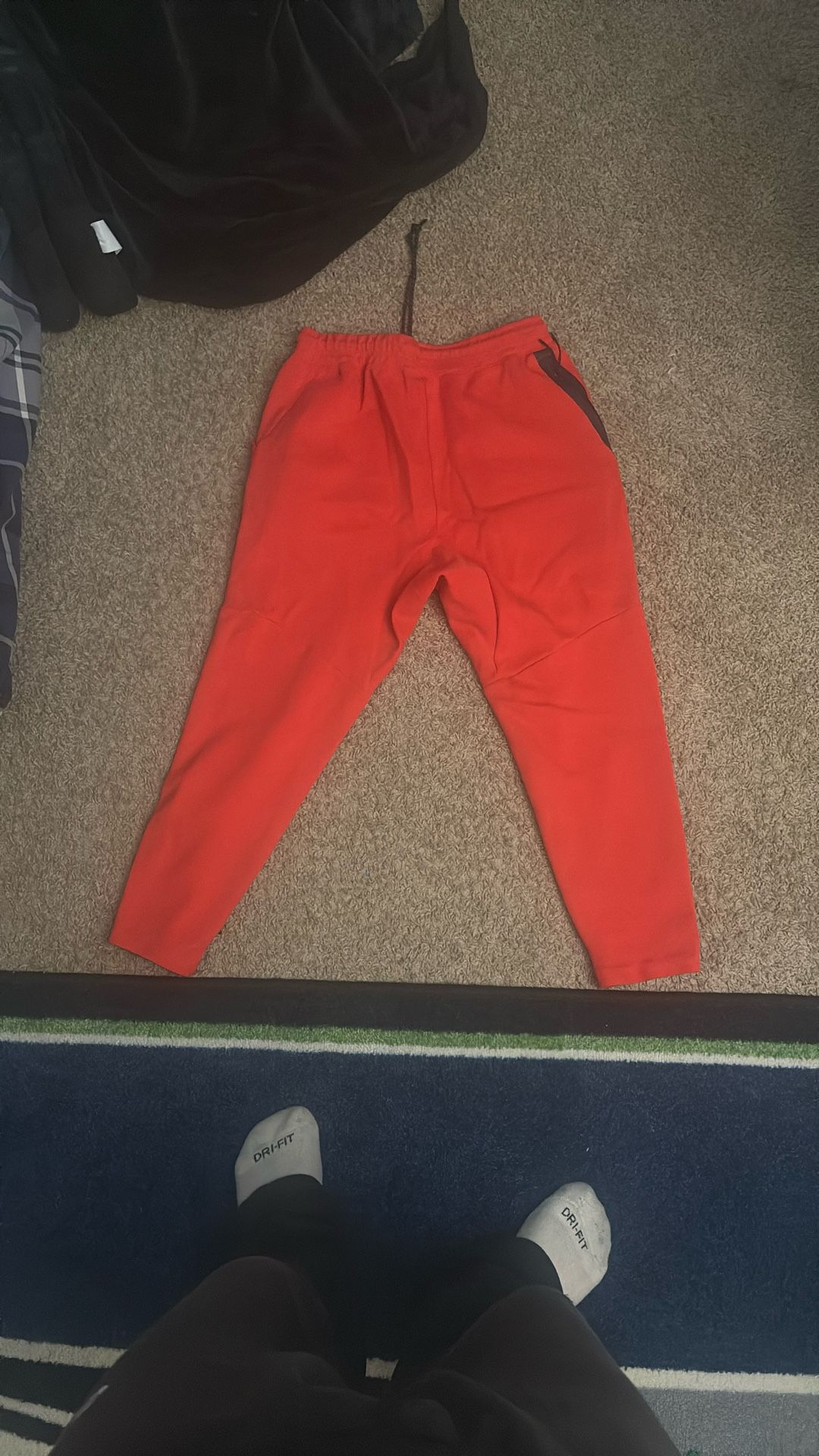 Dark Orange Nike Teck Sweats 