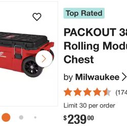 Milwaukee PACKOUT 38 in. Rolling Modular Tool Chest 