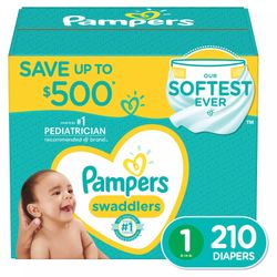 Pampers - Diapers - Size 1