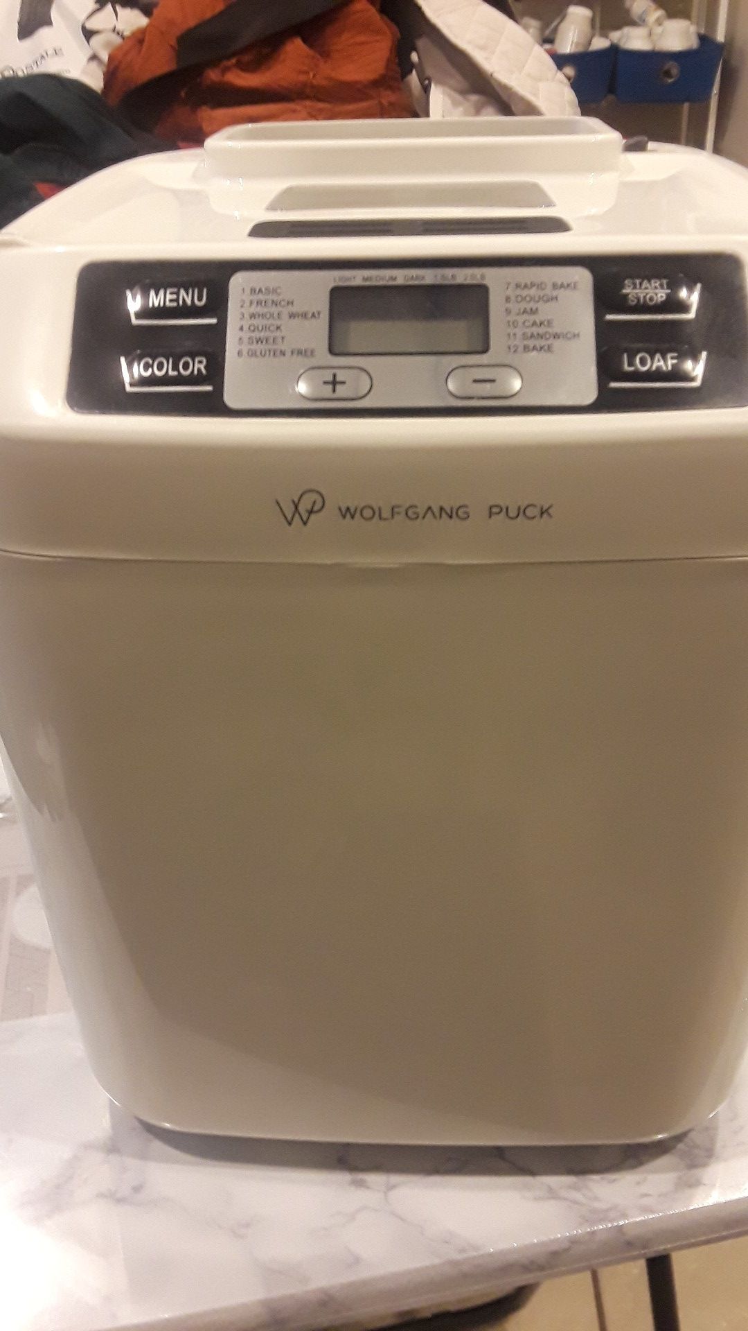 Never used Wolfgang Puck Bread maker gluten- free program