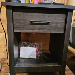 Mainstays Hillside Nightstand with Drawer, Espresso Finish