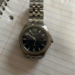 Citizen Eco-Drive Silver men’s watch  (Blueface)