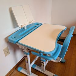 Kids Adjustable Height Desk And Chair 