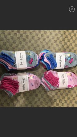 NWT girls Juicy couture socks 32 pairs bundle