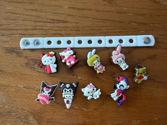 Silicone Bracelet with charms